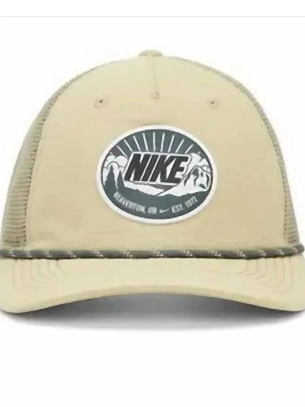 New Nike Rise Curved Bill Cap Trucker Snapback Olive Men’s FQ3276-276